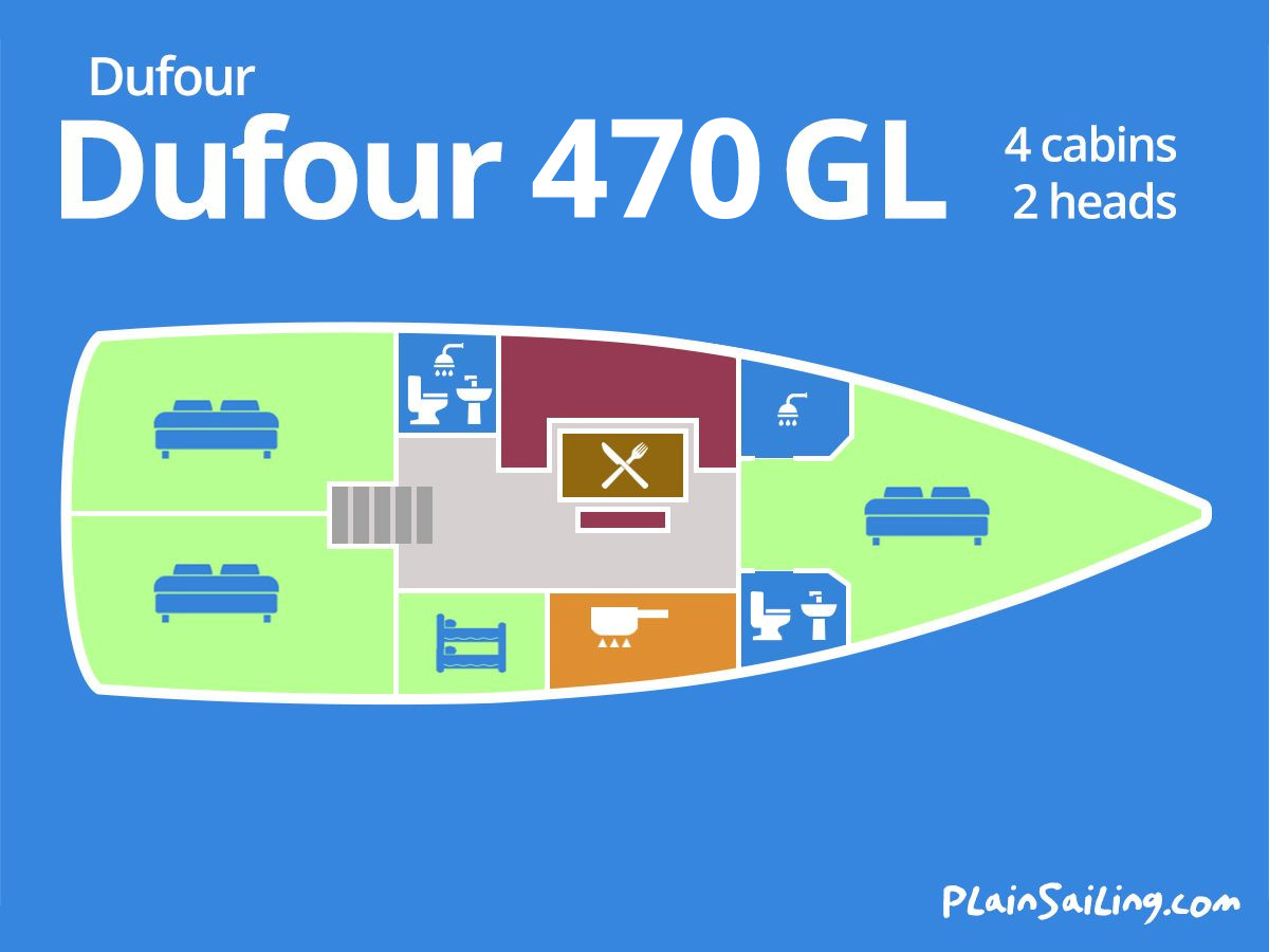 Floor Image of Dufour 470 GL